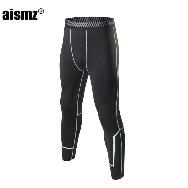Aismz Winter Thermal Underwear Men & Boy MMA Tactics Fitness Leggings Compression Sportswear First layer Long Johns Man Clothing