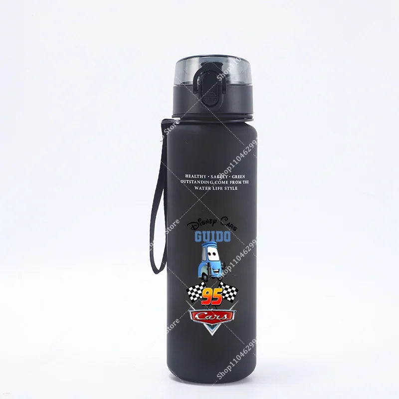 650ML Lightning McQueen Water Cup Boys Cartoon Anime Frosted Sport Water Bottle Adult Portable Outdoor Sport Fitness Jug Gift