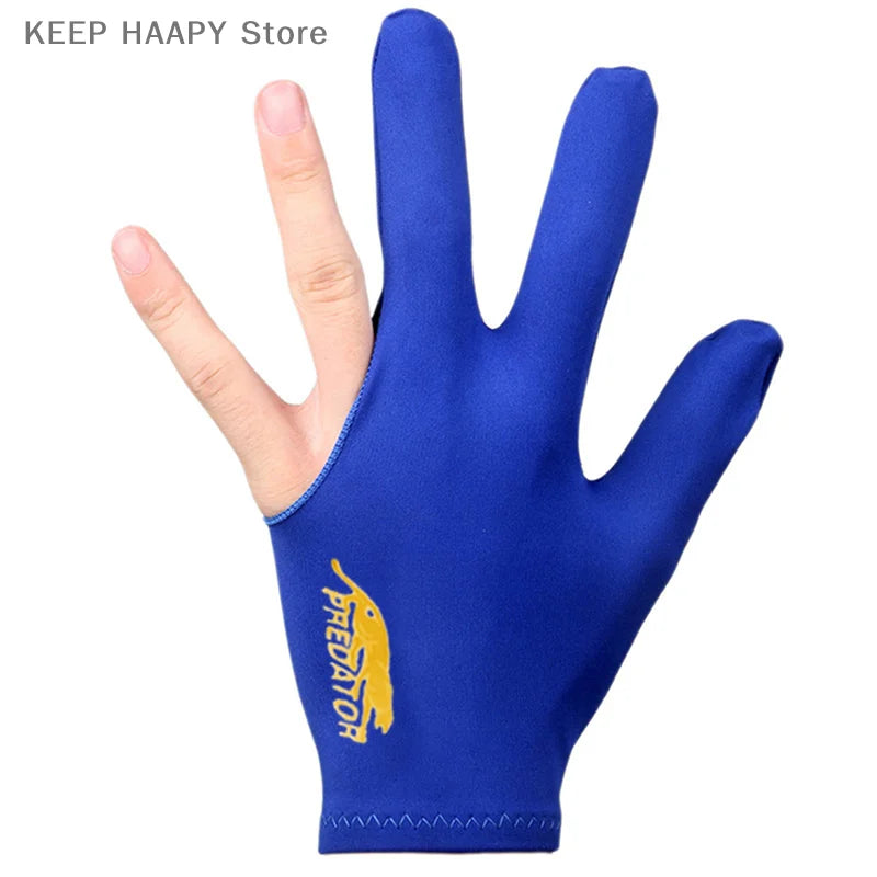 1 PCS High Quality Snooker Billiard Cue Glove Pool Left Hand Open Three Finger Accessory Fitness Accessories for Men and Women